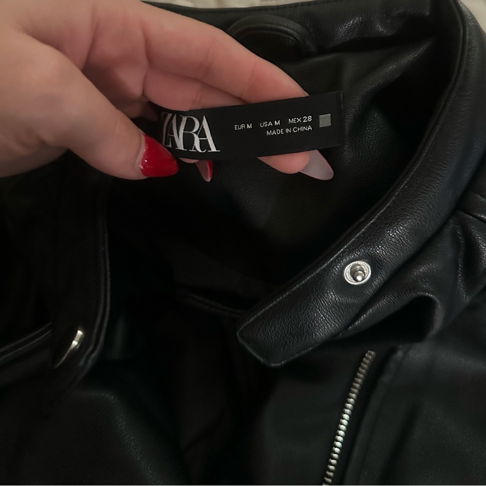 Zara leather jacket - Picture 3 of 3